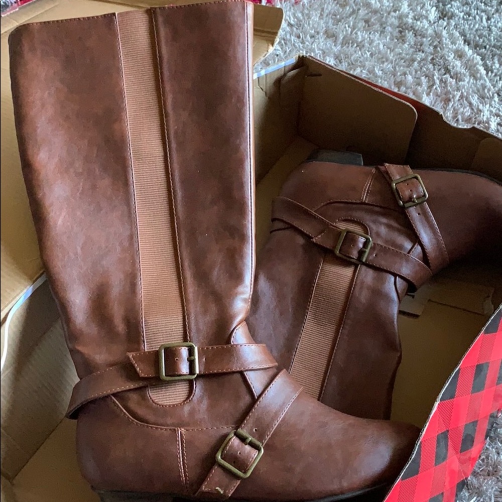 Leather boots!